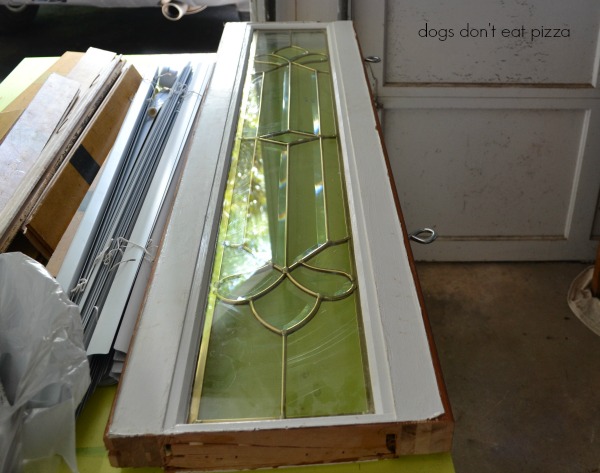 salvaged window ready to hang - Dogs Don't Eat Pizza