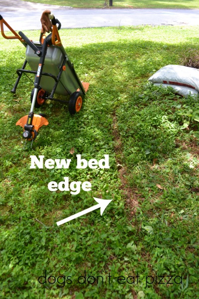 WORX-edger-bed-edge - review - Dogs Don't Eat Pizza