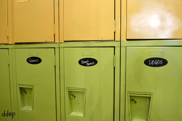 Repurposing Old Lockers for Storage - thediybungalow.com