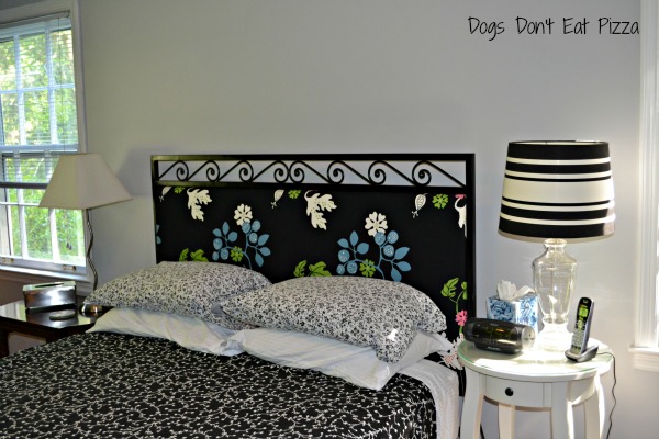 finished headboard at Dogs Don't Eat Pizza