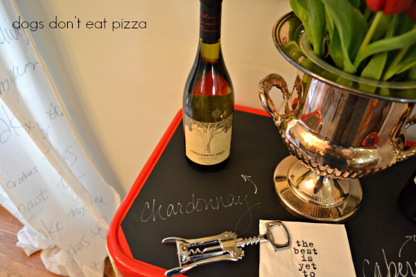 Industrial kitchen cart into bar cart - thediybungalow.com