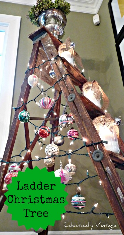 Ladder Christmas Tree from Eclectically Vintage