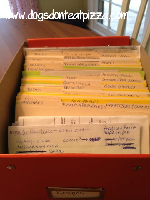 Box of recipes - thediybungalow.com