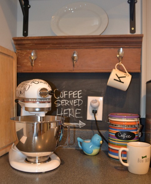coffee station corner - kitchen - thediybungalow.com