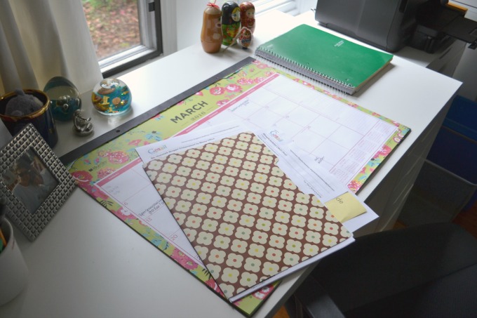 Pretty file folders make organizing fun - organized home office - thediybungalow.com