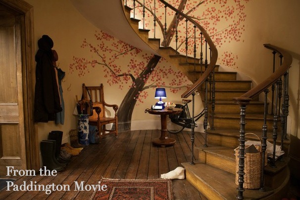tree mural from Paddington movie