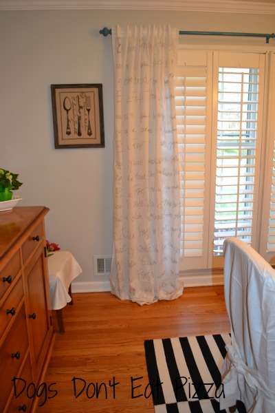 Make custom curtains with a Sharpie - home projects in thirty minutes or less