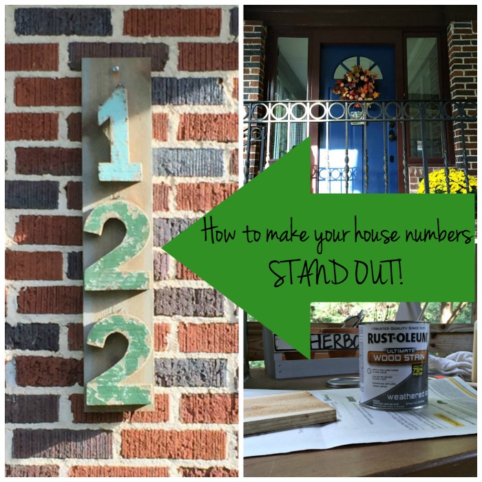 How to make your house numbers stand out / DIY project by thediybungalow.com